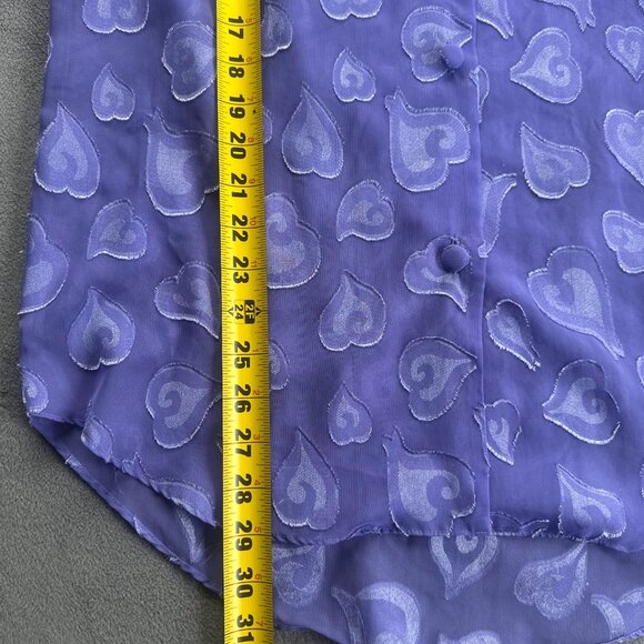 Vintage Victoria’s Secret Sheer Purple Heart Pajama Set | Coquette Y2K Soft Girl - Picture 15 of 15